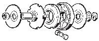 Piese scutere în categoria Piese motociclete, scutere si maxiscutere » Transmisie » Transmisie scuter (variator) » Variator fata si componente » Componente variator